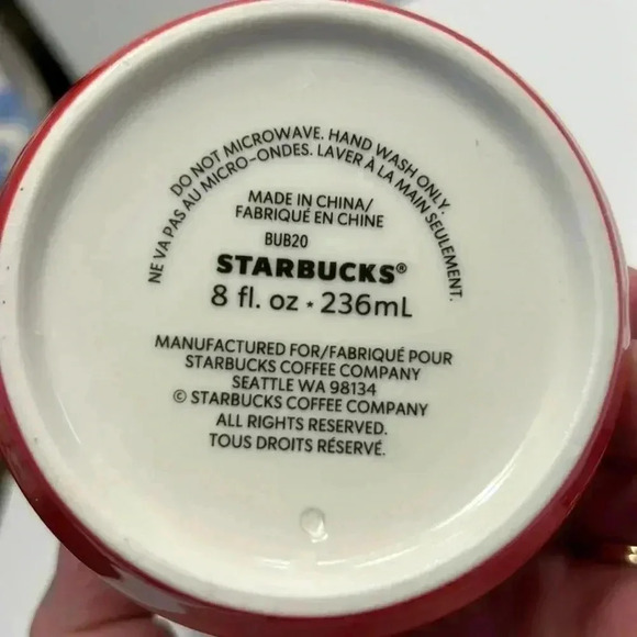 Starbucks small travel cup mug no lid iridescent watermelon‎ colors 2020 8 fl oz - Picture 4 of 4